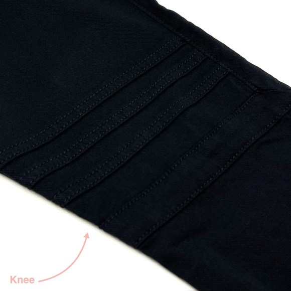 Joe’s Jeans Chevron Ankle Skinny Size 29/8 Jet Black Moto Biker So Soft New NWT - Picture 9 of 11